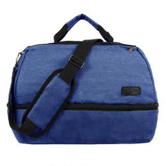 Дорожная сумка унисекс Luris Транзит 4, сорт 1 синяя, 38x28x25 см