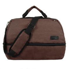 Дорожная сумка унисекс Luris Транзит 4, сорт 1 коричневая, 38x28x25 см