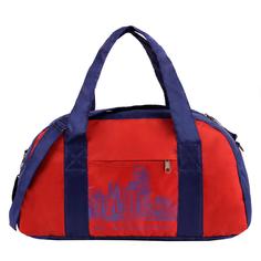 Дорожная сумка женская Luris Фитнес 8, сорт 1 синяя, красная, 55x35x18 см