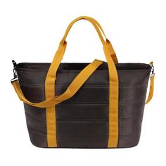 Дорожная сумка женская Luris Эмми коричневая, 38x28x16 см