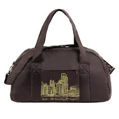 Дорожная сумка женская Luris Фитнес 8, сорт 1 коричневая, 55x35x18 см
