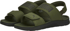 Сандалии унисекс PUMA Backstrap sandal зеленые 11 UK