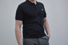 Футболка мужская Lacoste Regular Fit черная M