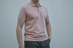 Футболка мужская Lacoste Regular Fit розовая XL