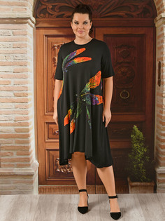 Платье женское DARKWIN 9578 черное 58-60 RU