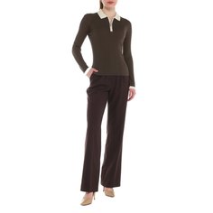 Лонгслив женский Maison David 60322 зеленый XL