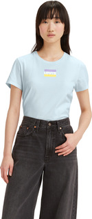 Футболка женская Levis Women The Perfect Tee голубая XS Levis®