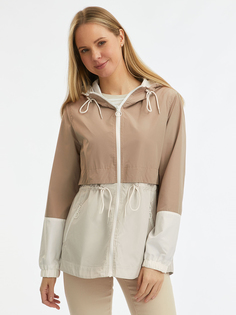 Парка женская oodji 10303063 бежевая 40