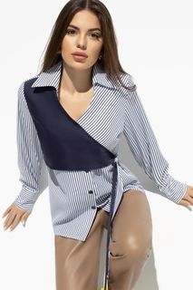 Блуза женская CHARUTTIMODA Модная цель синяя 50 RU