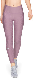 Спортивные леггинсы женские Under Armour Heatgear Jacquard Ankle Crop Legging фиолетовые
