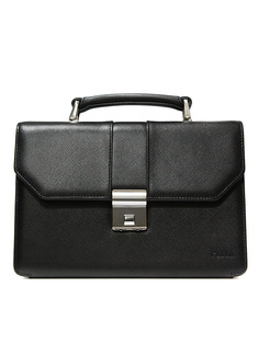 Сумка барсетка мужская PETEK 750, черный/под сафьян