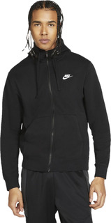 Толстовка мужская Nike M Sportswear Club Fleece Full-Zip Hoodie черная XL