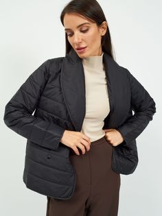 Куртка женская Natelle черная 52 RU No Brand