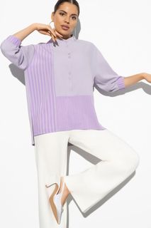 Блуза женская CHARUTTIMODA Стильный имидж фиолетовая 52 RU