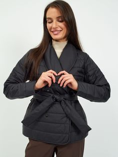 Куртка женская Natelle черная 2XL No Brand