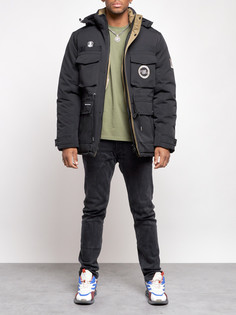 Зимняя куртка мужская AD88911 черная XXL No Brand
