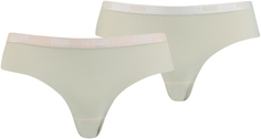 Комплект трусов женских PUMA WOMEN MICROFIBER BRAZILIAN 2P PACK розовых L