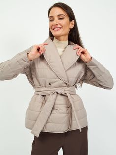 Куртка женская Natelle бежевая XS No Brand