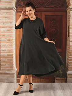 Платье женское DARKWIN 9610 черное 54-56 RU