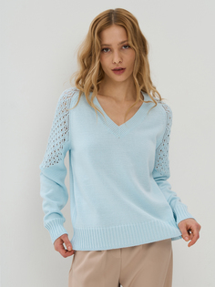 Пуловер женский VAY 5241-41479 голубой 54-56 RU