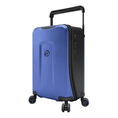 Чемодан унисекс Plevo синий, 55,8х35х22,8 см