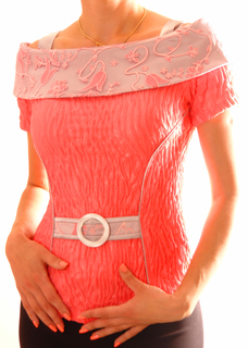 Блуза женская TheDistinctive N0058 розовая S