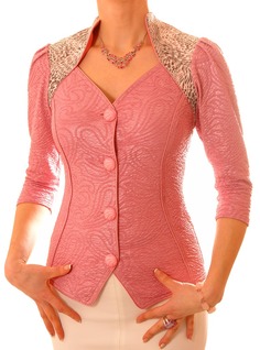 Блуза женская TheDistinctive N0133 розовая S