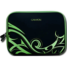 Canyon Чехол для нетбука Сanyon 10" CNR-NB20G, Черный/Зеленый