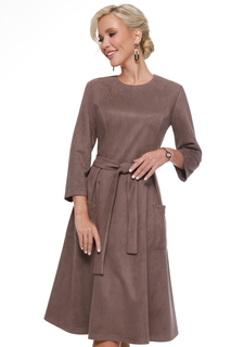 Платье женское DSTrend 441 коричневое 50 RU