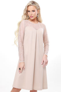 Платье женское DSTrend Для особых моментов бежевое 52 RU