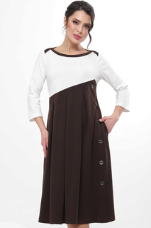 Платье женское DSTrend Исполнить мечту коричневое 48 RU