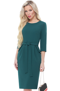 Платье женское DSTrend Идеальная модель зеленое 52 RU