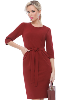 Платье женское DSTrend Идеальная модель красное 48 RU