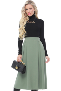 Юбка женская DSTrend Максимально эффектно зеленая 46 RU