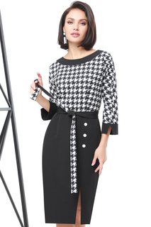 Платье женское DSTrend Ключевой элемент черное 46 RU