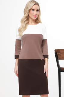 Платье женское DSTrend Классная идея коричневое 56 RU