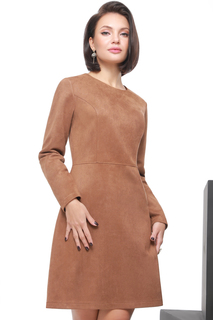 Платье женское DSTrend Собственные ценности коричневое 52 RU