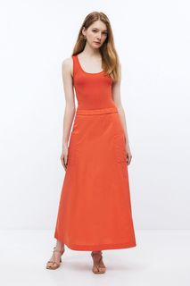 Платье женское Baon B4524120 оранжевое S