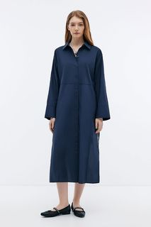 Платье женское Baon B4524052 голубое 2XL