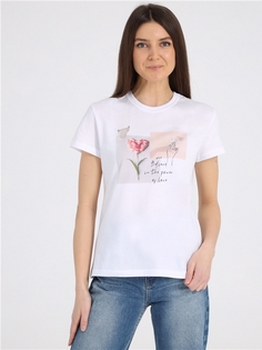 Футболка женская Апрель 1ЖДФК2657001 белая 92/164