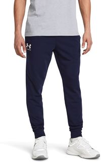 Спортивные брюки мужские Under Armour Ua Rival Terry Jogger синие 3XL
