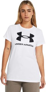 Футболка женская Under Armour UA W SPORTSTYLE LOGO SS белая 2XL