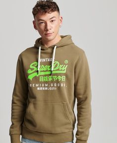 Худи мужское Superdry M2012985A зеленое 3XL