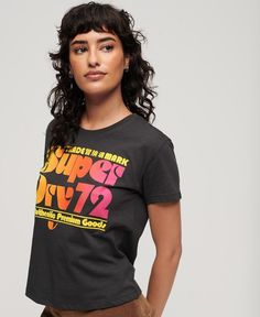 Футболка женская Superdry W1011252A черная 10 UK