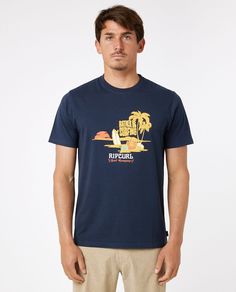 Футболка мужская Rip Curl 049MTE синяя M