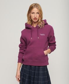 Толстовка женская Superdry W2012049A фиолетовая 8 UK