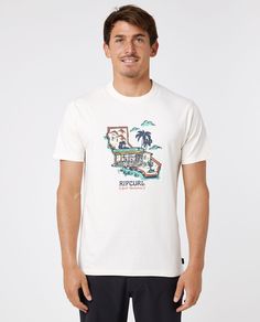 Футболка мужская Rip Curl 049MTE бежевая S