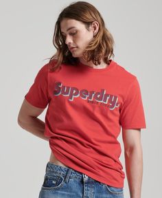 Футболка мужская Superdry M1011756A красная 3XL