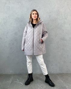 Куртка женская 358 бежевая 68 RU No Brand