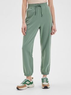 Спортивные брюки женские LAINA S21-W1-754 зеленые 54 RU